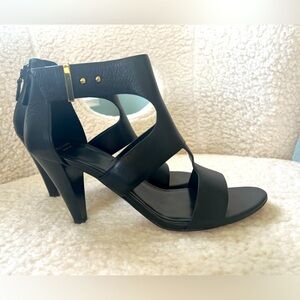 Cole Haan Grand OS 4" Ankle Strap Leather Sandal Size 9.5B